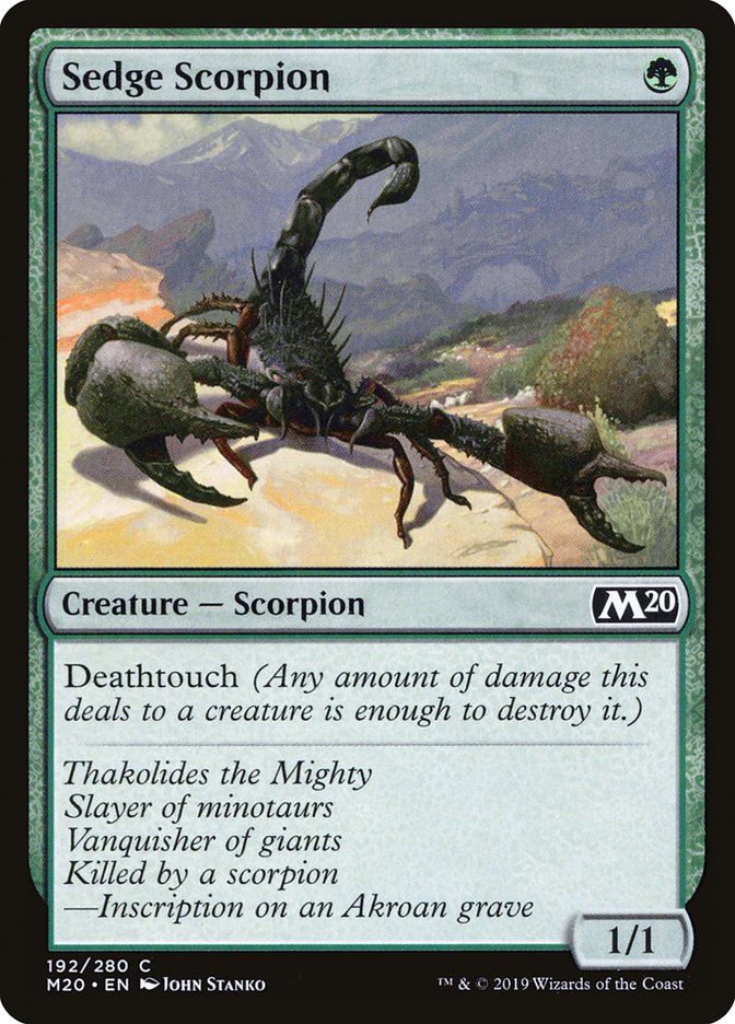 Sedge Scorpion [Core Set 2020] | Exor Games Truro