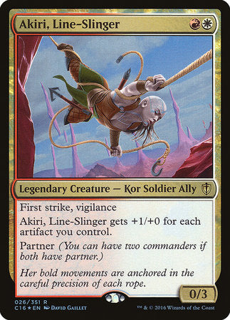 Akiri, Line-Slinger [Commander 2016] | Exor Games Truro