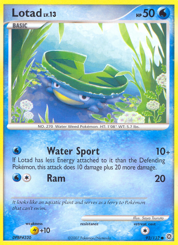 Lotad (92/132) [Diamond & Pearl: Secret Wonders] | Exor Games Truro