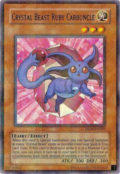 Crystal Beast Ruby Carbuncle [HL05-EN001] Parallel Rare | Exor Games Truro