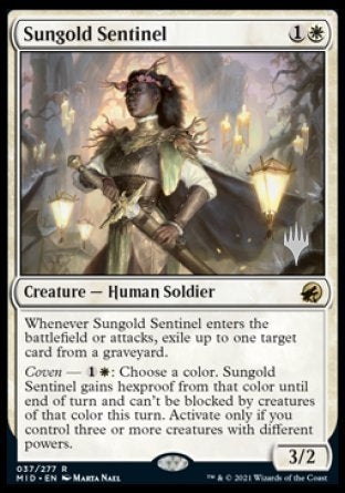 Sungold Sentinel (Promo Pack) [Innistrad: Midnight Hunt Promos] | Exor Games Truro