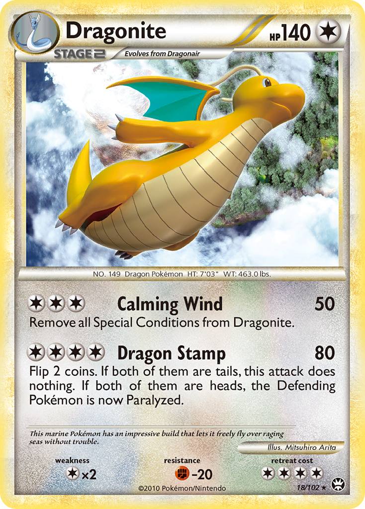 Dragonite (18/102) [HeartGold & SoulSilver: Triumphant] | Exor Games Truro