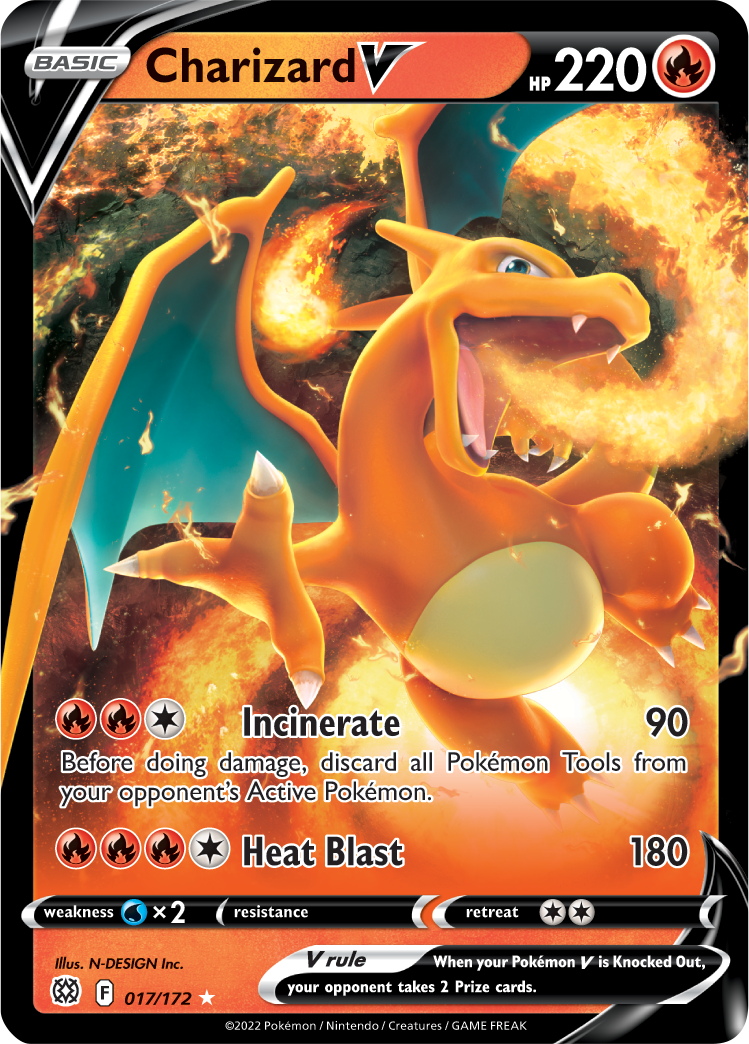 Charizard V (017/172) [Sword & Shield: Brilliant Stars] | Exor Games Truro