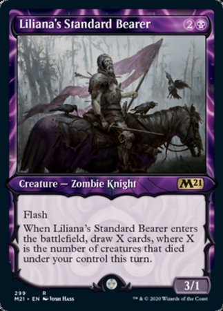 Liliana's Standard Bearer (Showcase) [Core Set 2021] | Exor Games Truro