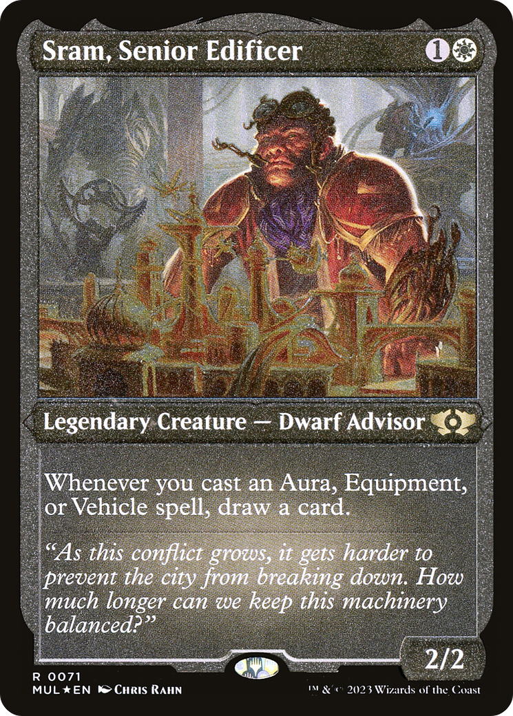 Sram, Senior Edificer (Foil Etched) [Multiverse Legends] | Exor Games Truro