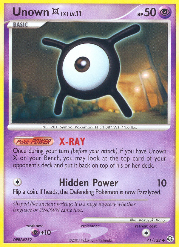 Unown X (71/132) [Diamond & Pearl: Secret Wonders] | Exor Games Truro