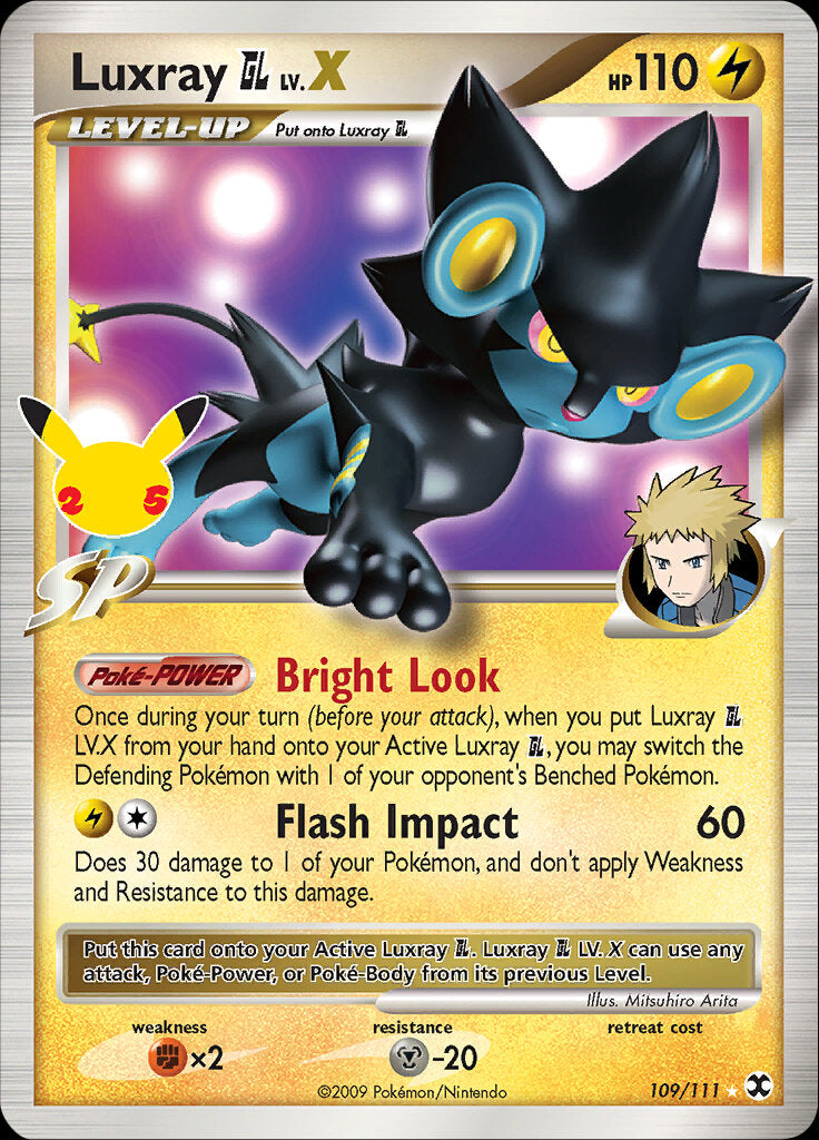 Luxray GL LV.X (109/111) [Celebrations: 25th Anniversary - Classic Collection] | Exor Games Truro