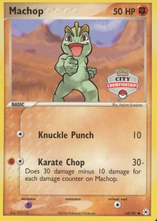 Machop (64/101) (City Championship Promo) [EX: Hidden Legends] | Exor Games Truro