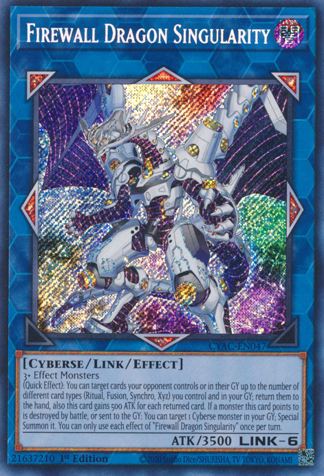 Firewall Dragon Singularity [CYAC-EN047] Secret Rare | Exor Games Truro