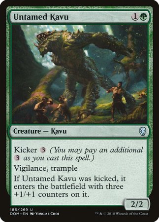 Untamed Kavu [Dominaria] | Exor Games Truro