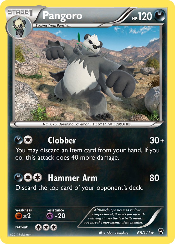 Pangoro (68/111) (Theme Deck Exclusive) [XY: Furious Fists] | Exor Games Truro