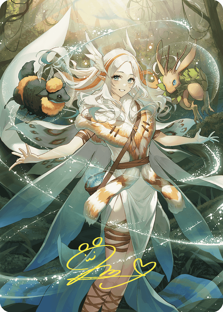 Greater Auramancy Anime Art Card (Gold-Stamped Signature) [Wilds of Eldraine Art Series] | Exor Games Truro