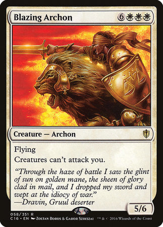 Blazing Archon [Commander 2016] | Exor Games Truro