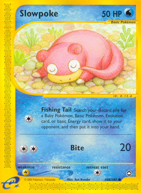 Slowpoke (108/147) [Aquapolis] | Exor Games Truro