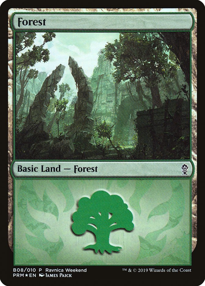 Forest (B08) [Ravnica Allegiance Guild Kit] | Exor Games Truro