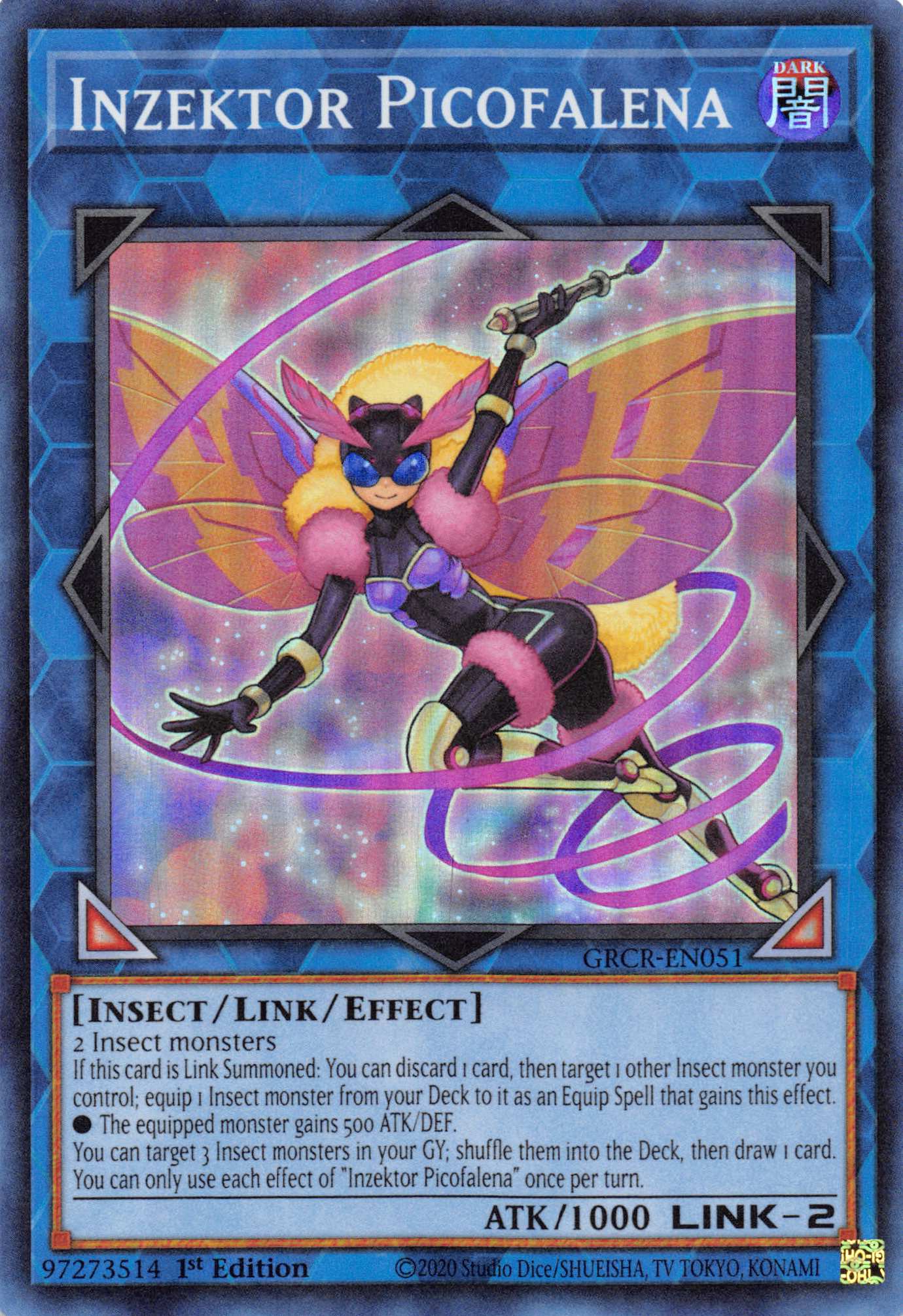 Inzektor Picofalena [GRCR-EN051] Super Rare | Exor Games Truro