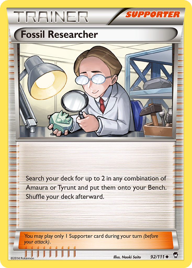 Fossil Researcher (92/111) [XY: Furious Fists] | Exor Games Truro