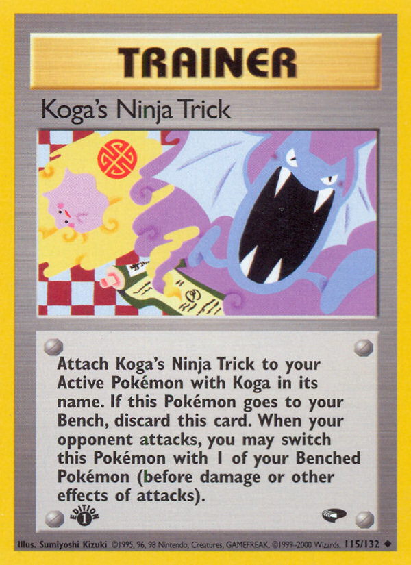 Koga's Ninja Trick (115/132) [Gym Challenge 1st Edition] | Exor Games Truro