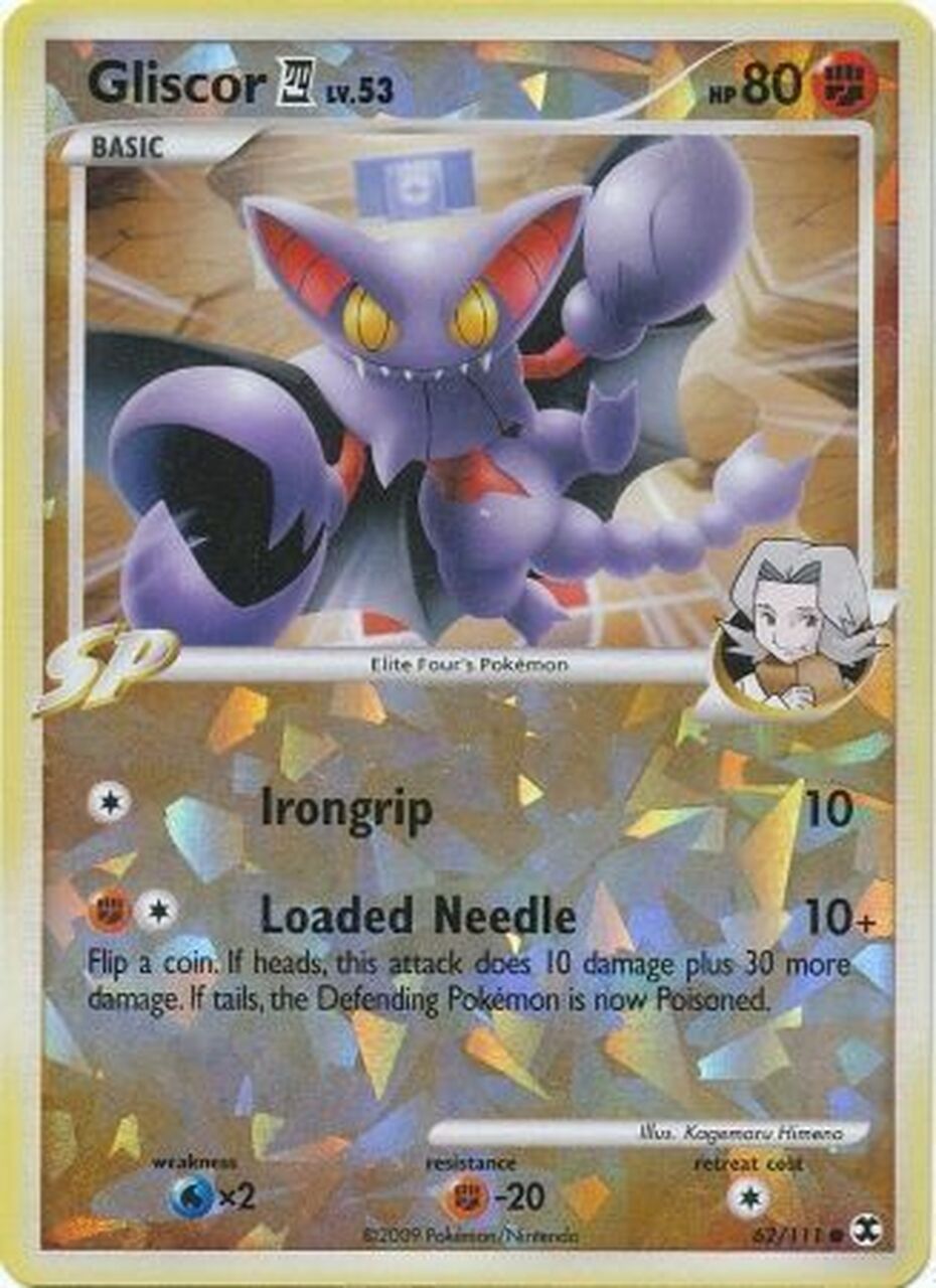 Gliscor (62/111) (Cracked Ice) [Platinum: Rising Rivals] | Exor Games Truro