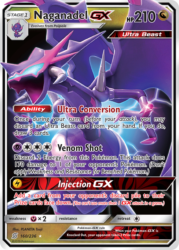 Naganadel GX (160/236) [Sun & Moon: Unified Minds] | Exor Games Truro