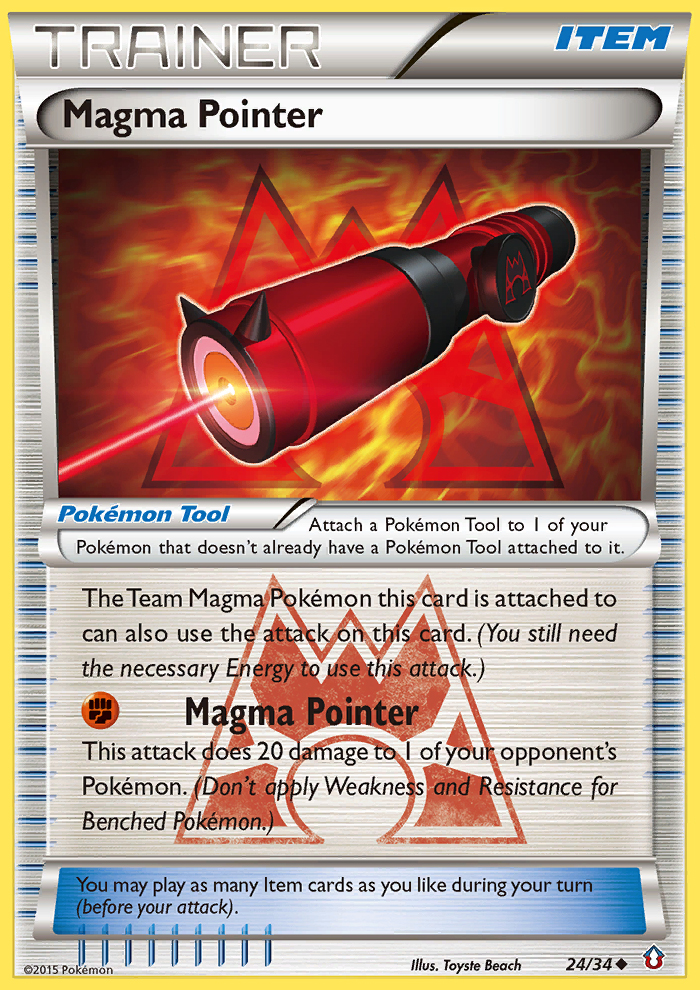 Magma Pointer (24/34) [XY: Double Crisis] | Exor Games Truro