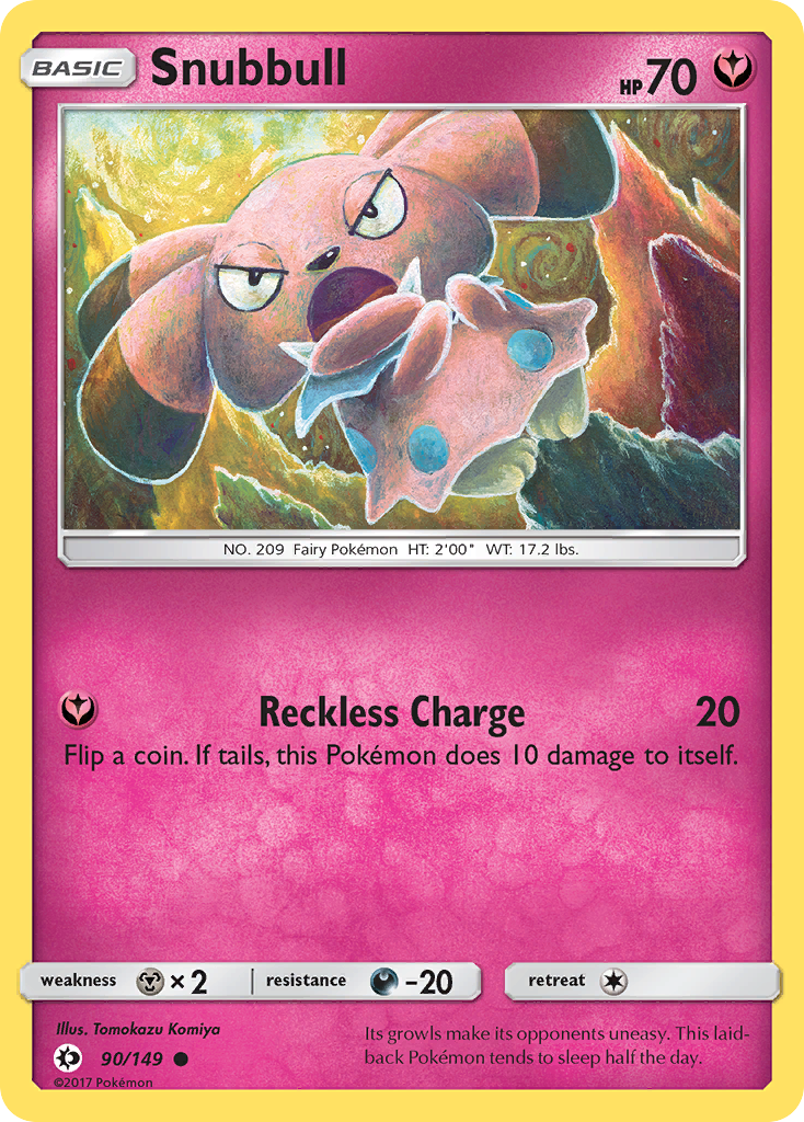 Snubbull (90/149) [Sun & Moon: Base Set] | Exor Games Truro