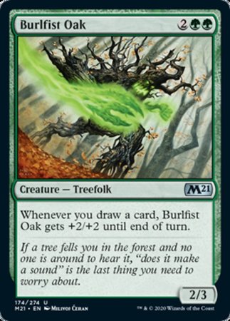 Burlfist Oak [Core Set 2021] | Exor Games Truro