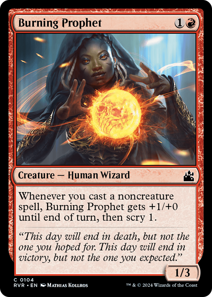 Burning Prophet [Ravnica Remastered] | Exor Games Truro