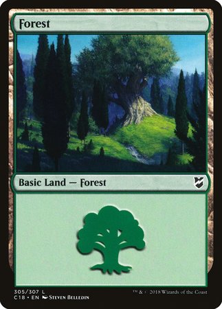 Forest (305) [Commander 2018] | Exor Games Truro