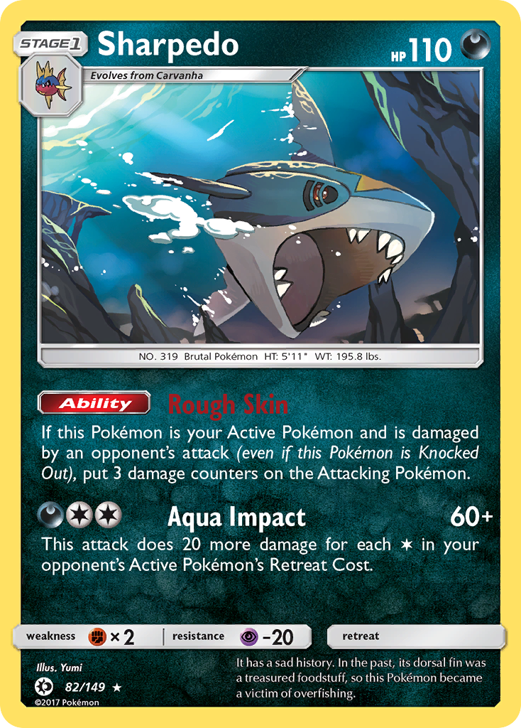 Sharpedo (82/149) [Sun & Moon: Base Set] | Exor Games Truro