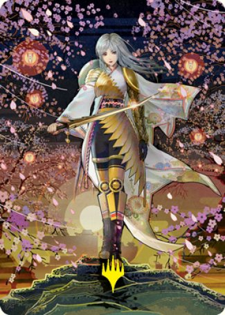 The Wandering Emperor 2 Art Card (Gold-Stamped Signature) [Kamigawa: Neon Dynasty Art Series] | Exor Games Truro