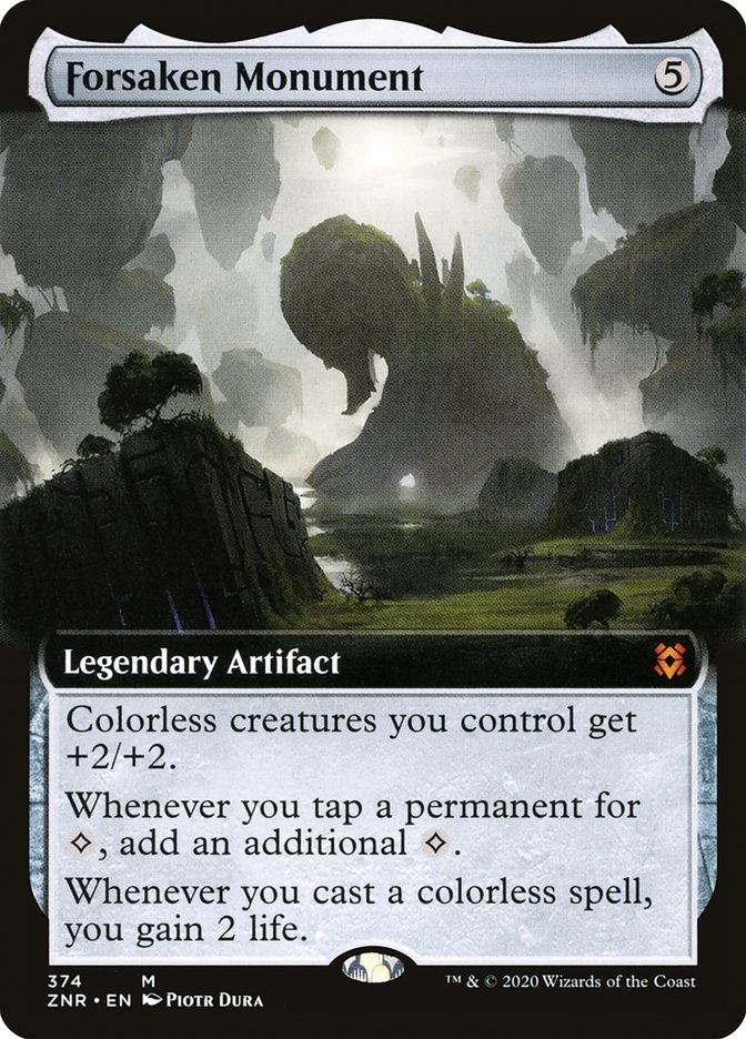 Forsaken Monument (Extended Art) [Zendikar Rising] | Exor Games Truro