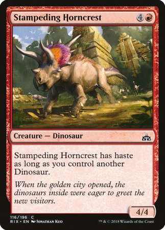 Stampeding Horncrest [Rivals of Ixalan] | Exor Games Truro