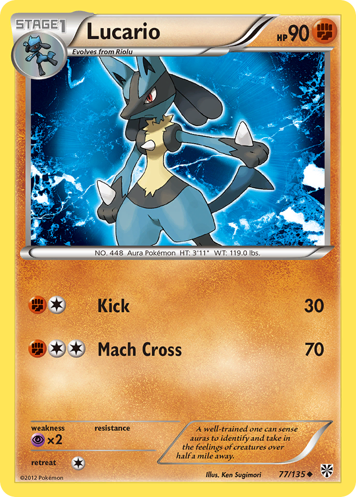 Lucario (77/135) [Black & White: Plasma Storm] | Exor Games Truro