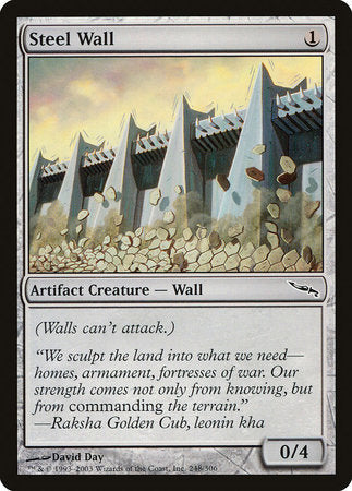 Steel Wall [Mirrodin] | Exor Games Truro