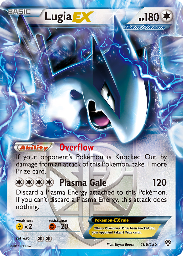 Lugia EX (108/135) [Black & White: Plasma Storm] | Exor Games Truro