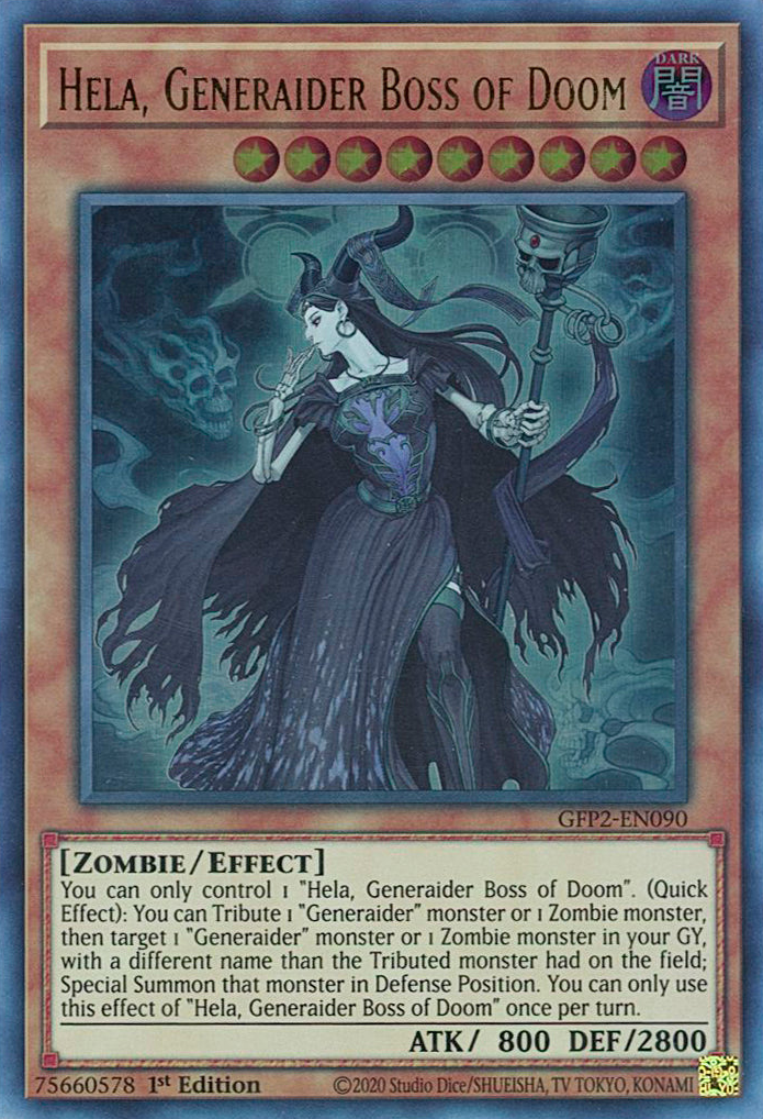 Hela, Generaider Boss of Doom [GFP2-EN090] Ultra Rare | Exor Games Truro