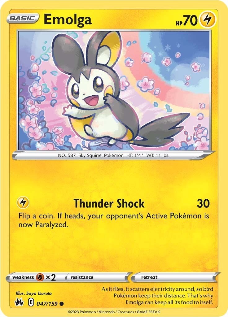 Emolga (047/159) [Sword & Shield: Crown Zenith] | Exor Games Truro