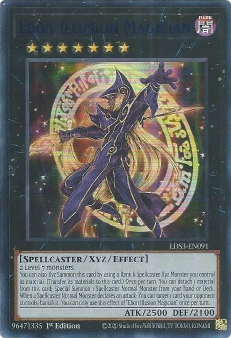 Ebon Illusion Magician (Blue) [LDS3-EN091] Ultra Rare | Exor Games Truro