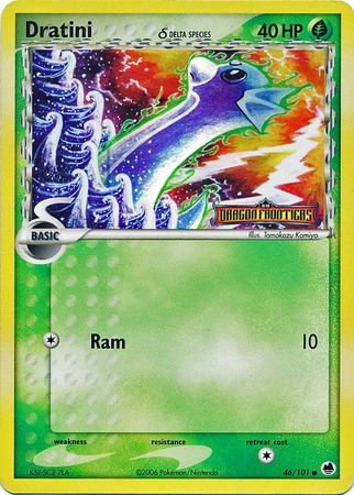 Dratini (46/101) (Delta Species) (Stamped) [EX: Dragon Frontiers] | Exor Games Truro