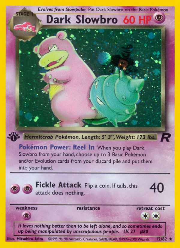 Dark Slowbro (12/82) [Team Rocket 1st Edition] | Exor Games Truro