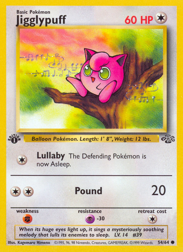 Jigglypuff (54/64) [Jungle 1st Edition] | Exor Games Truro