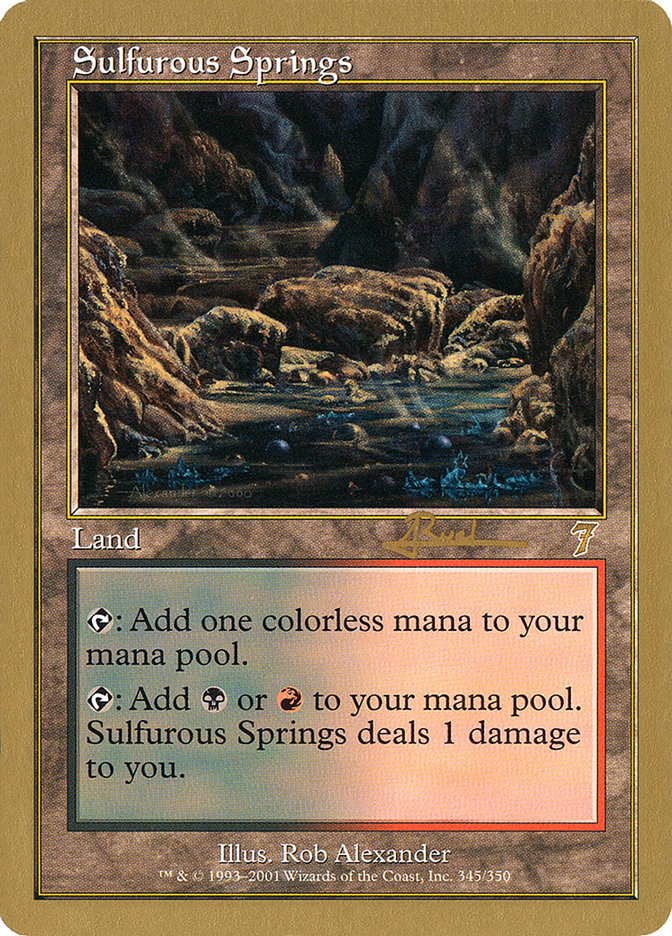 Sulfurous Springs (Antoine Ruel) [World Championship Decks 2001] | Exor Games Truro