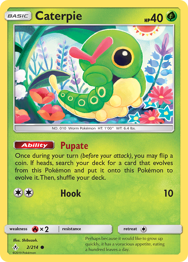 Caterpie (2/214) [Sun & Moon: Unbroken Bonds] | Exor Games Truro