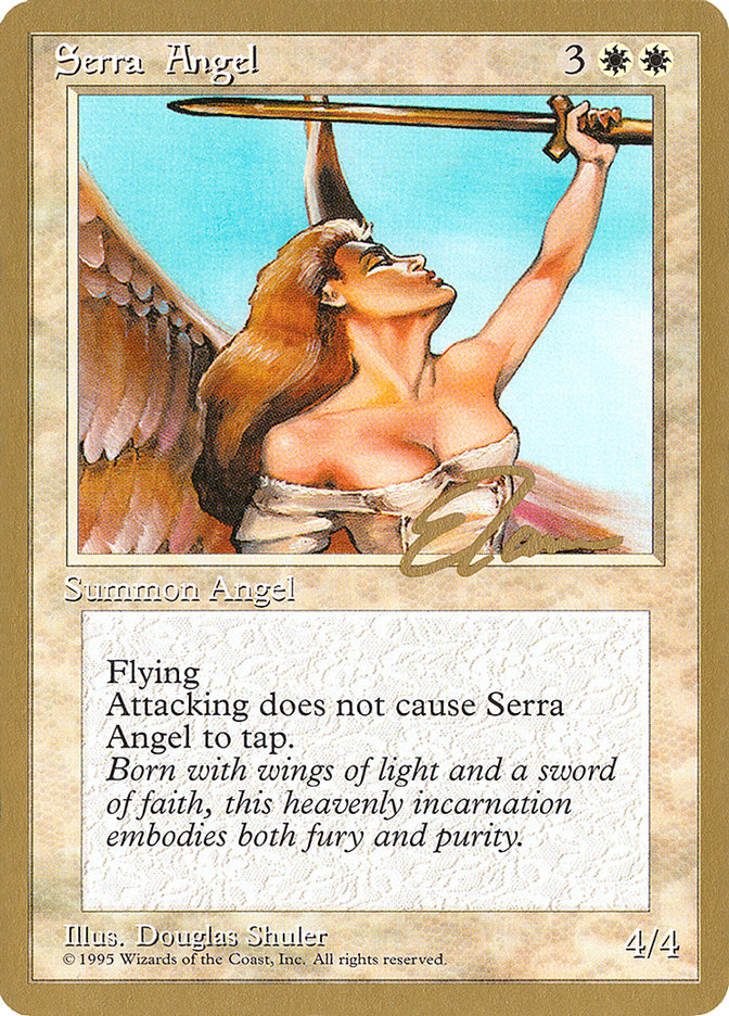 Serra Angel (Eric Tam) [Pro Tour Collector Set] | Exor Games Truro