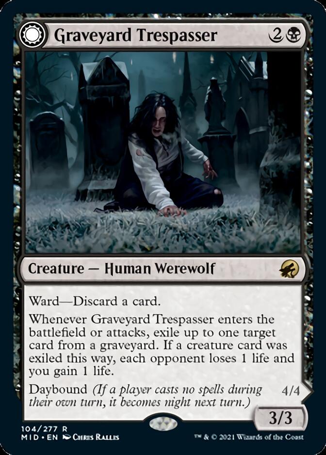 Graveyard Trespasser // Graveyard Glutton [Innistrad: Midnight Hunt] | Exor Games Truro