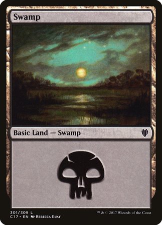 Swamp (301) [Commander 2017] | Exor Games Truro