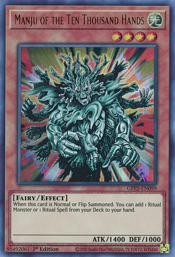 Manju of the Ten Thousand Hands [GFP2-EN099] Ultra Rare | Exor Games Truro