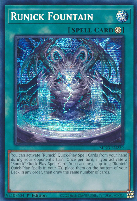 Runick Fountain [MP23-EN239] Prismatic Secret Rare | Exor Games Truro