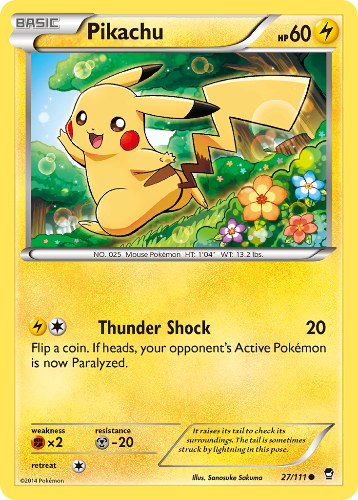 Pikachu (27/111) [XY: Furious Fists] | Exor Games Truro